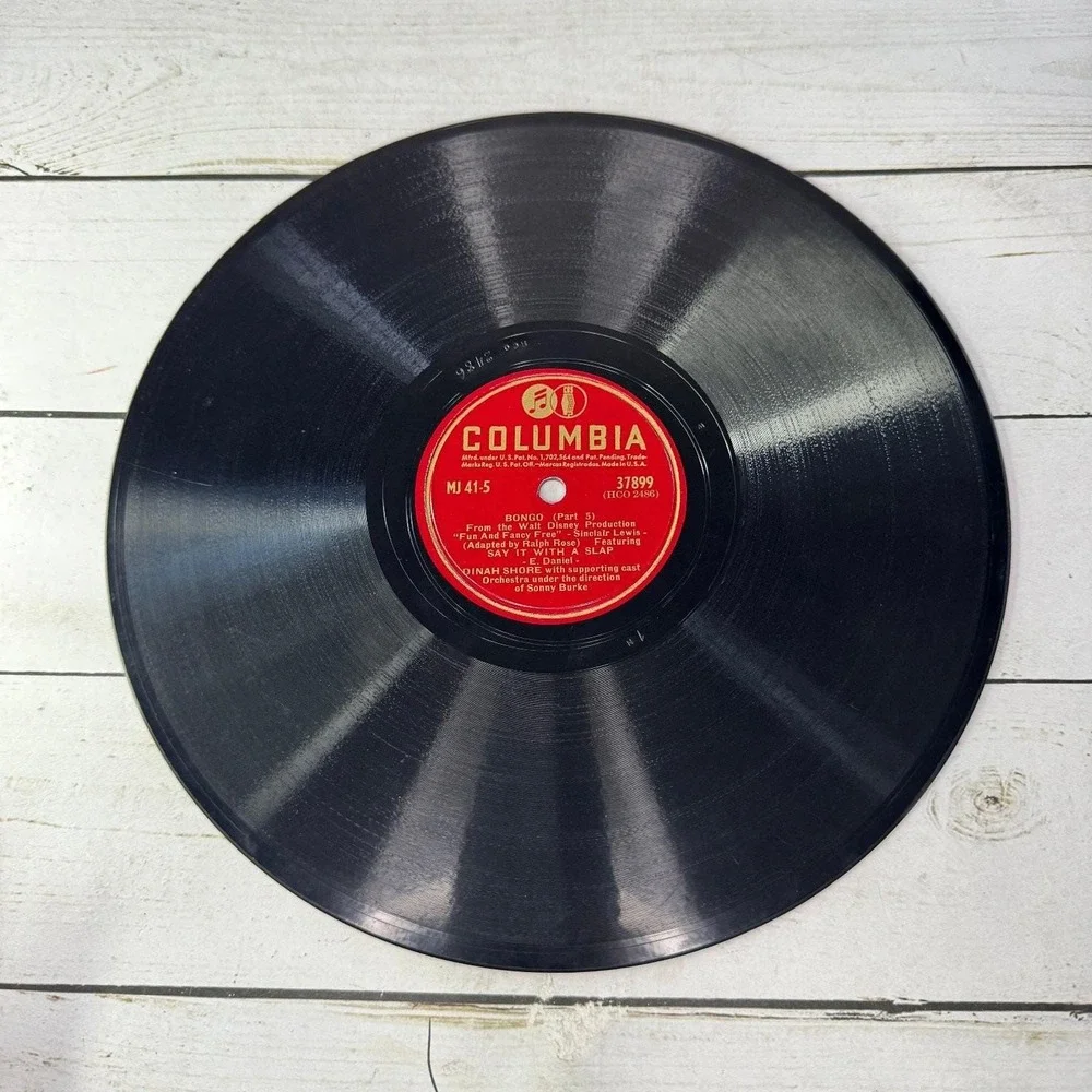 Bongo Walt Disney's Fun and Fancy Free Dinah Shore Columbia Records MJ-41